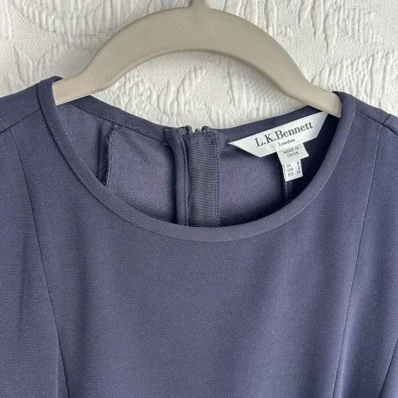 LK Bennett London Jessica Dress Sloane Blue (Navy) Size 2 - Picture 9 of 16